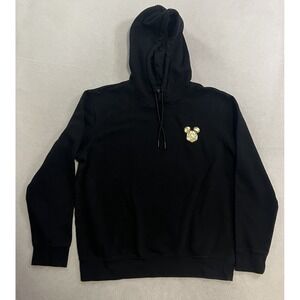 H&M Disney Mickey Mouse Hoodie Men's Size Medium Black Pullover Regular Fit